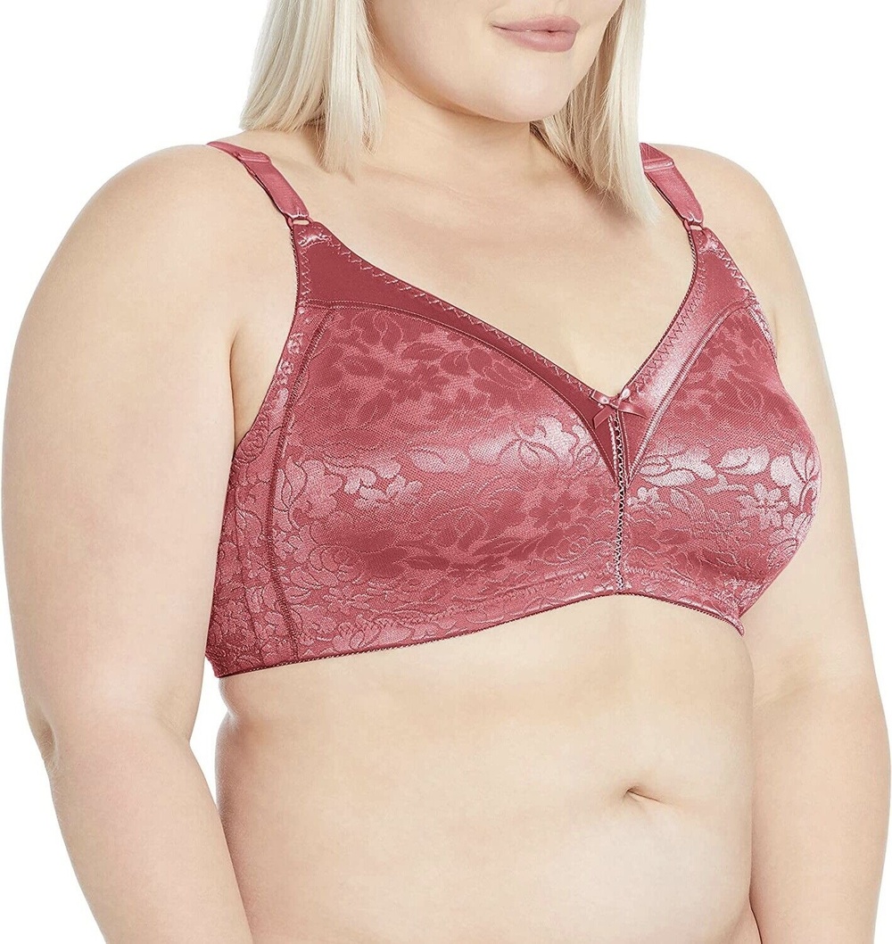 Bali No Underwire Cool Comfort Classic Support Bra In Mauve Glow 42C
